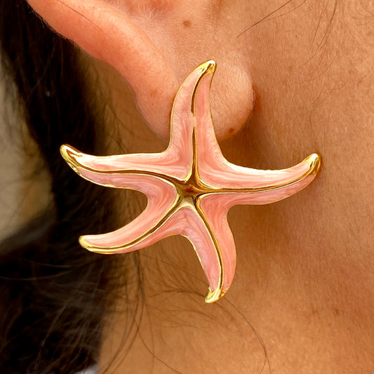 Aretes Estrella de Mar Acero Inoxidable 2015-168