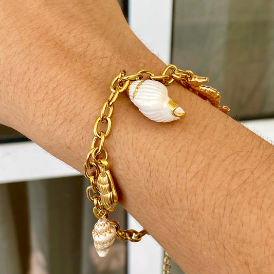 Pulsera Charms Playa Acero Inoxidable 2015-18