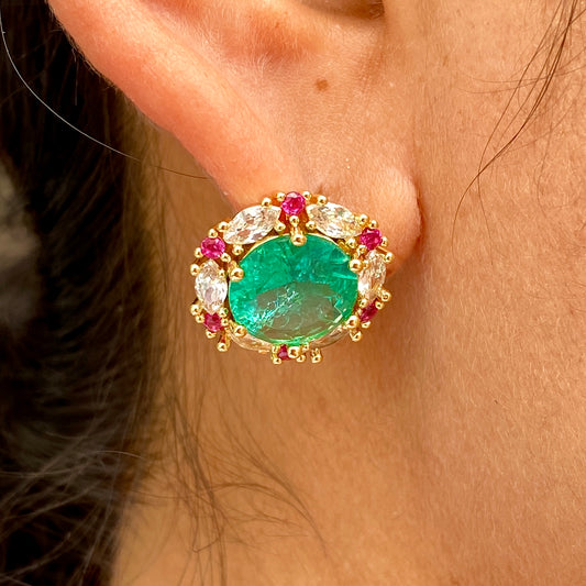 Aretes Chapa de Oro 2015-194