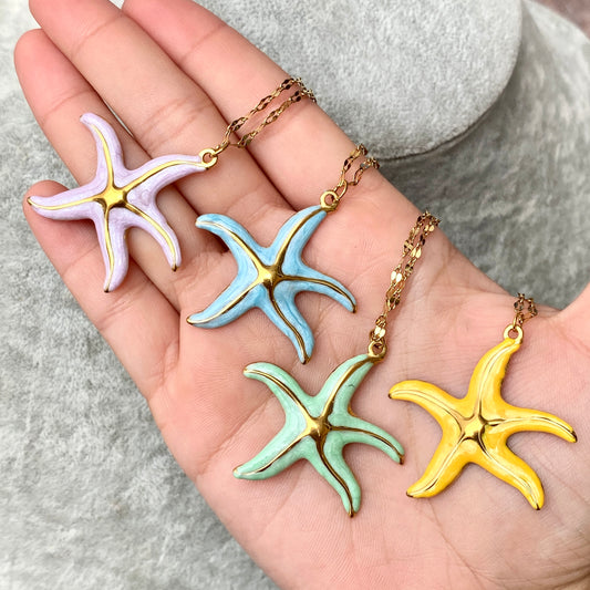 Collar Estrella de Mar Acero Inoxidable 2015-38