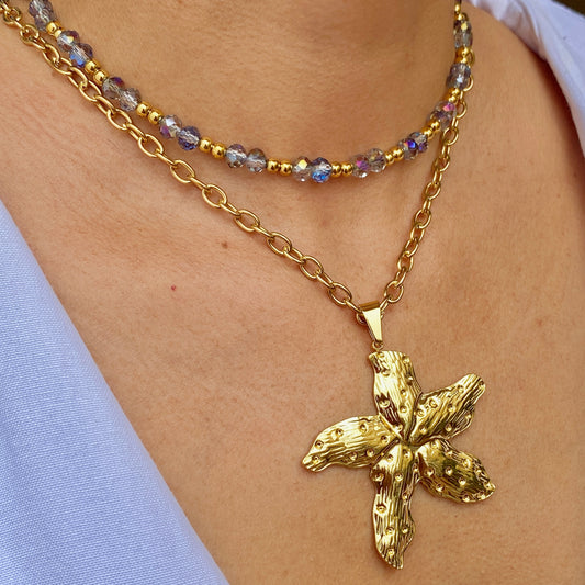 Collar Estrella Acero Inoxidable 2015-59