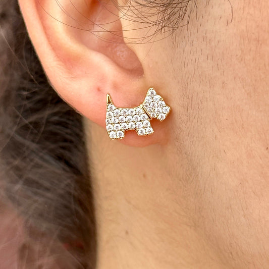 Aretes Chapa de Oro 2911-44