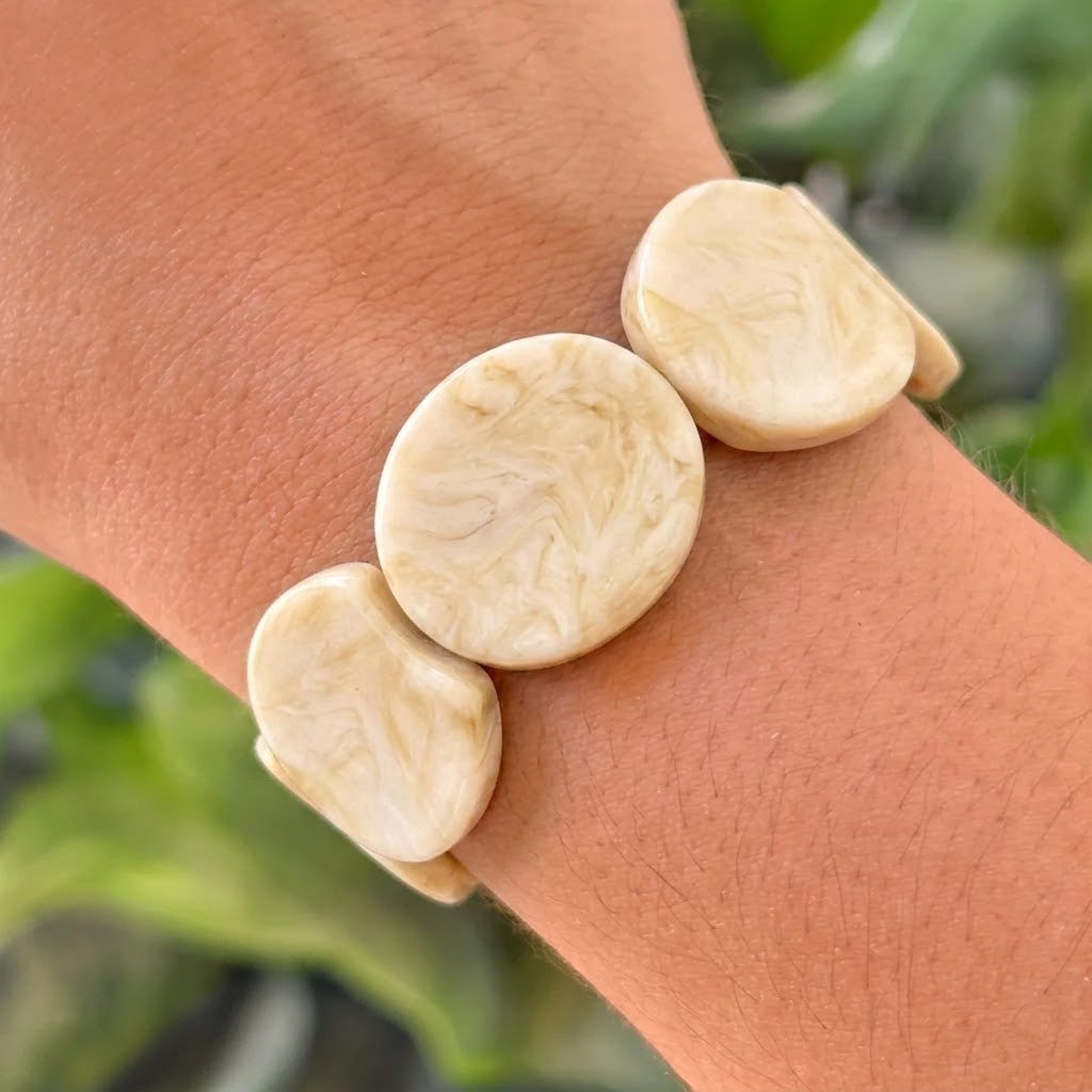 Pulsera Brazalete Beige 3072-53