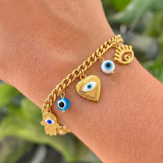 Pulsera Dijes Acero Inox 3110-1