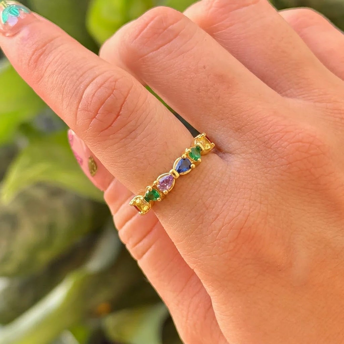 Anillo Abierto Dorado Chapa 18K 3110-3