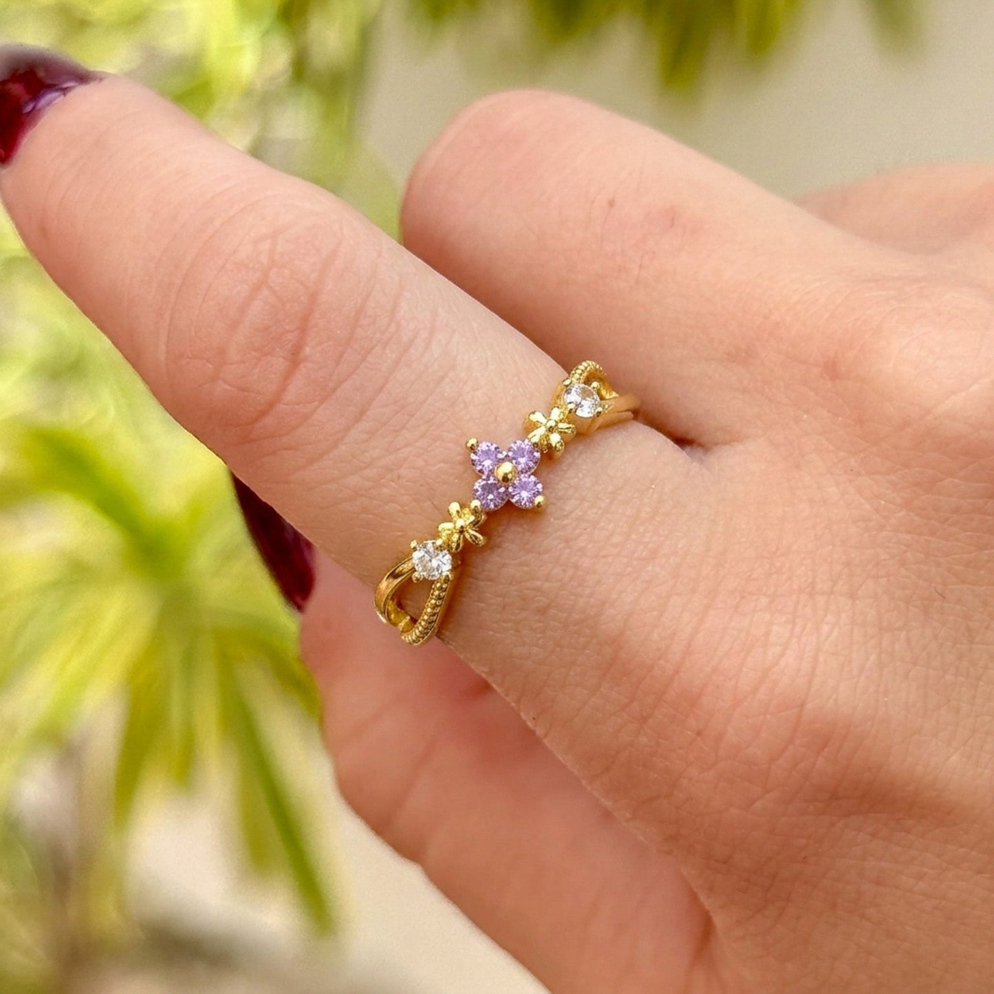 Anillo Abierto Dorado Chapa 18K 3110-4