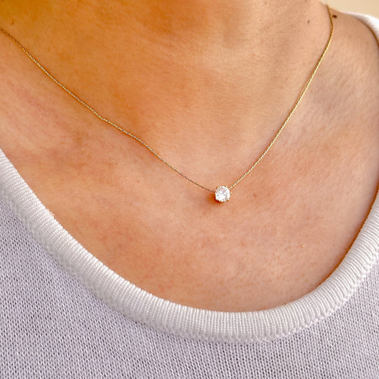 Collar Redondo Zirconia Titanio 3309-2