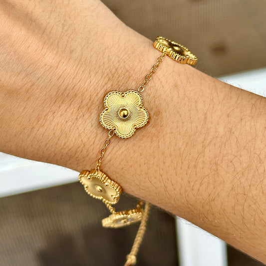 Pulsera Dupe Van Cleef Acero Inoxidable 3971-38
