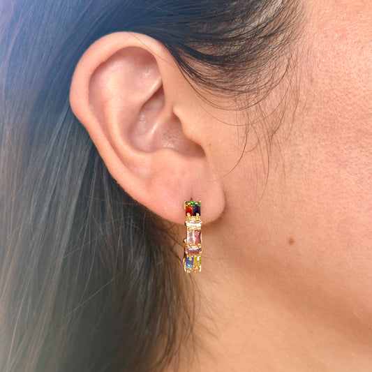 Aretes Chapa de Oro 3971-40