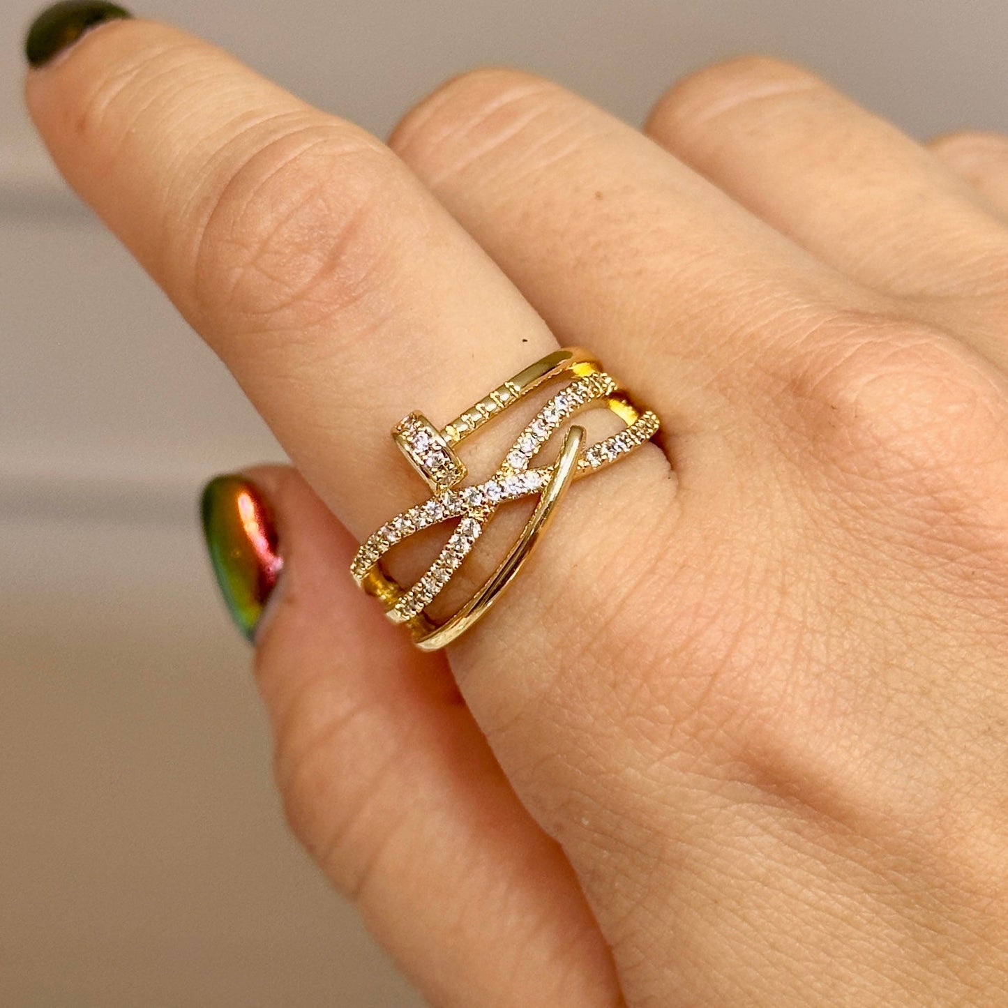 Anillo Chapa de Oro 4103-38