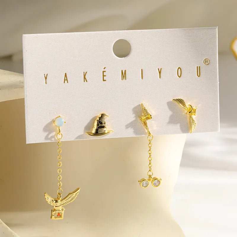 Set Aretes HP Chapado 14K 4287-12