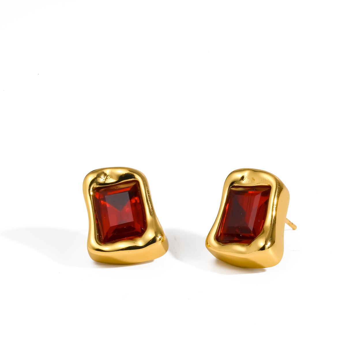 Aretes Acero Inox Circon 18K 4287-16