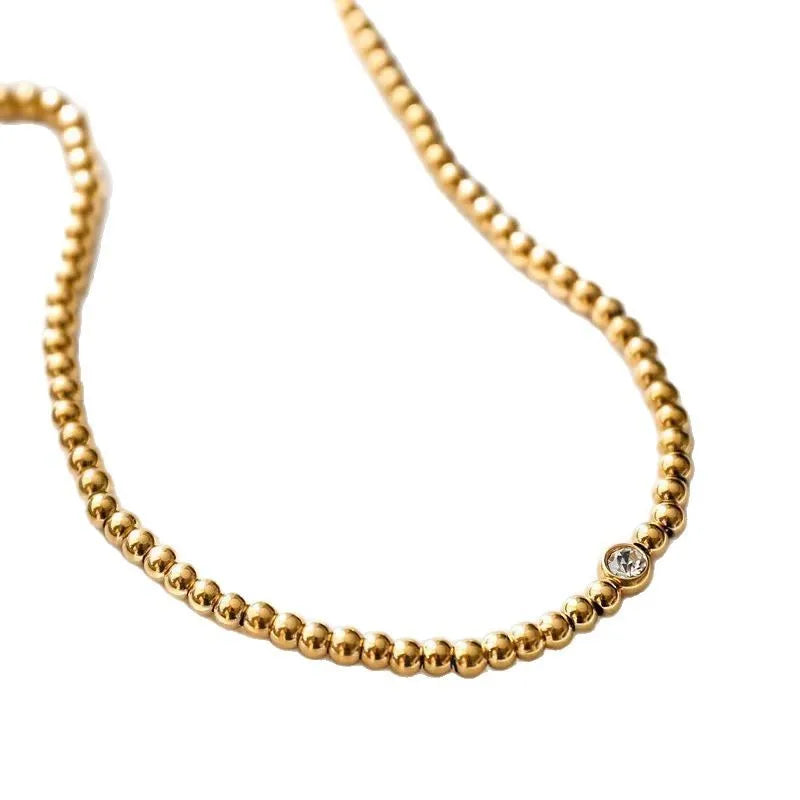 Collar Acero Inox Vintage Cristal 4287-20