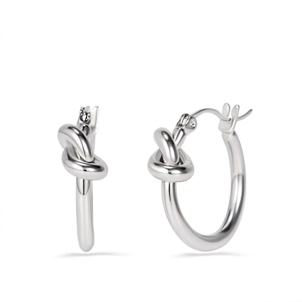 Aretes Nudo Acero Inox 4287-23