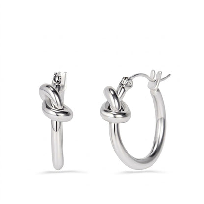 Aretes Nudo Acero Inox 4287-23