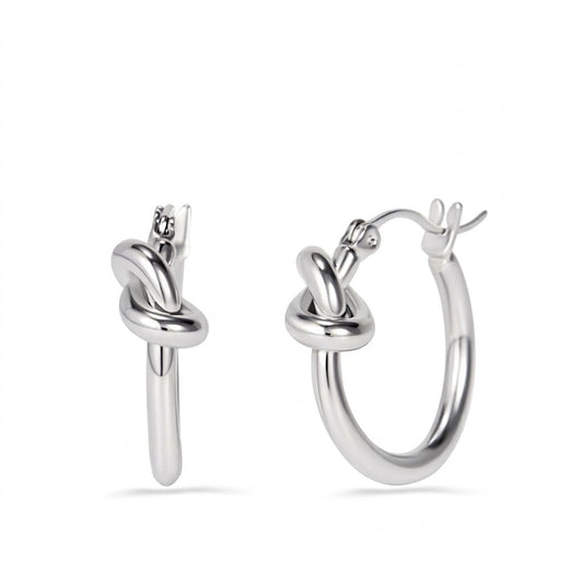 Aretes Nudo Acero Inox 4287-23