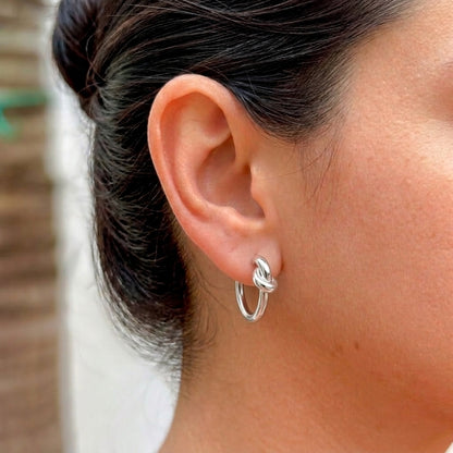 Aretes Nudo Acero Inox 4287-23