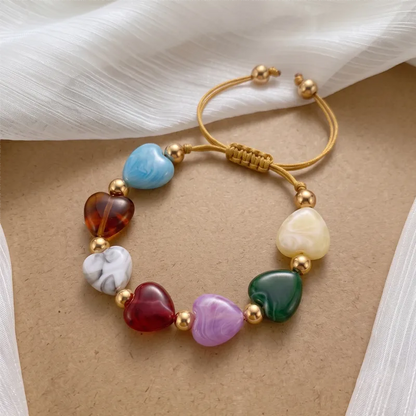 Pulsera Cordon Dije Corazon 4287-27