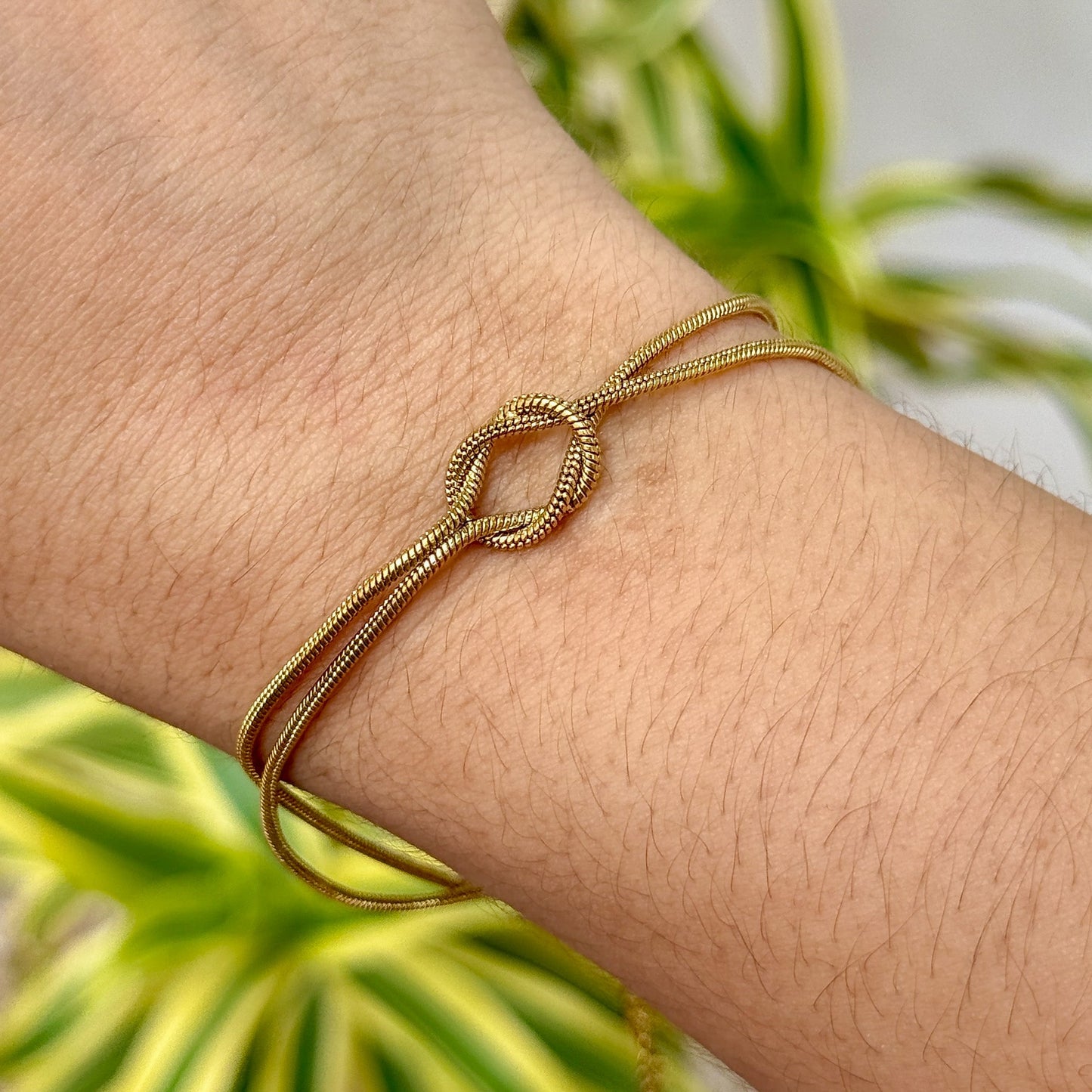 Pulsera Nudo Elegante Acero Inox 5552-22