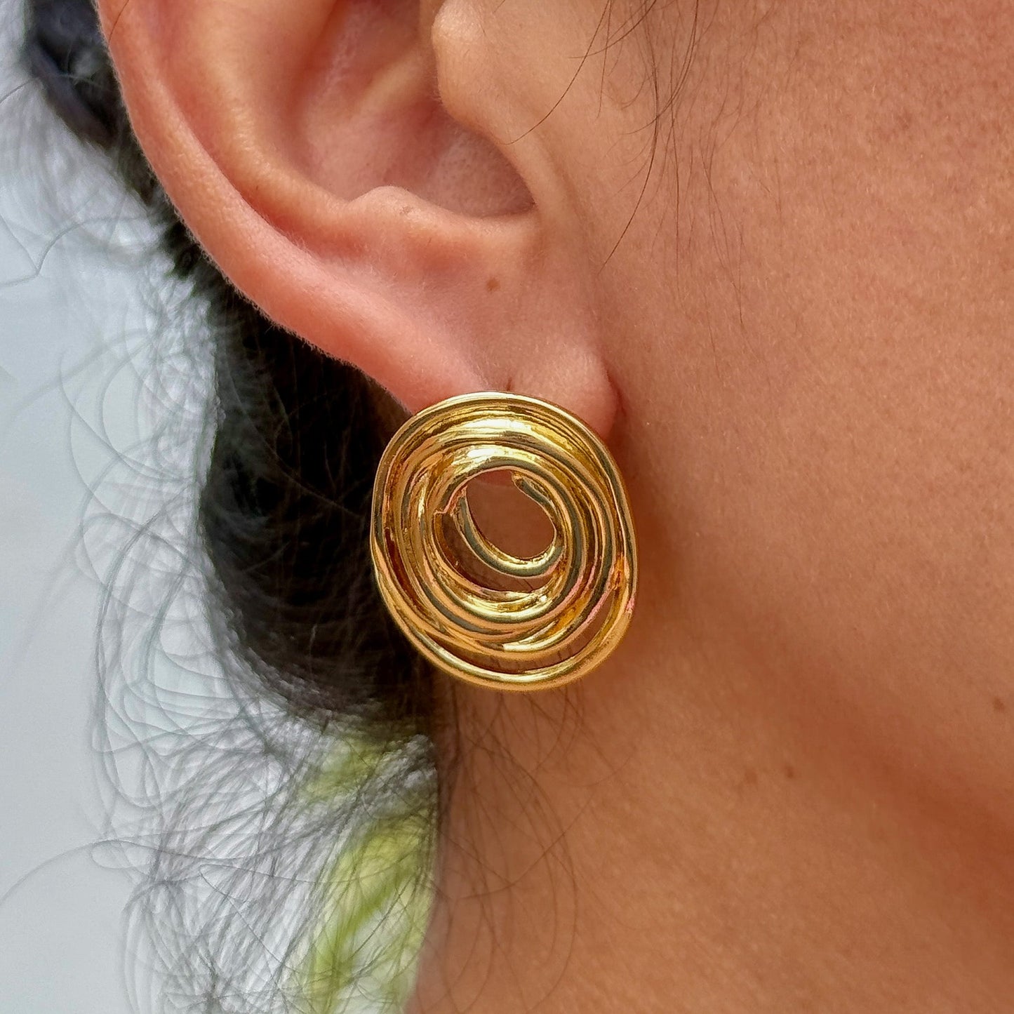 Aretes Chunkies Acero Inox 5552-44