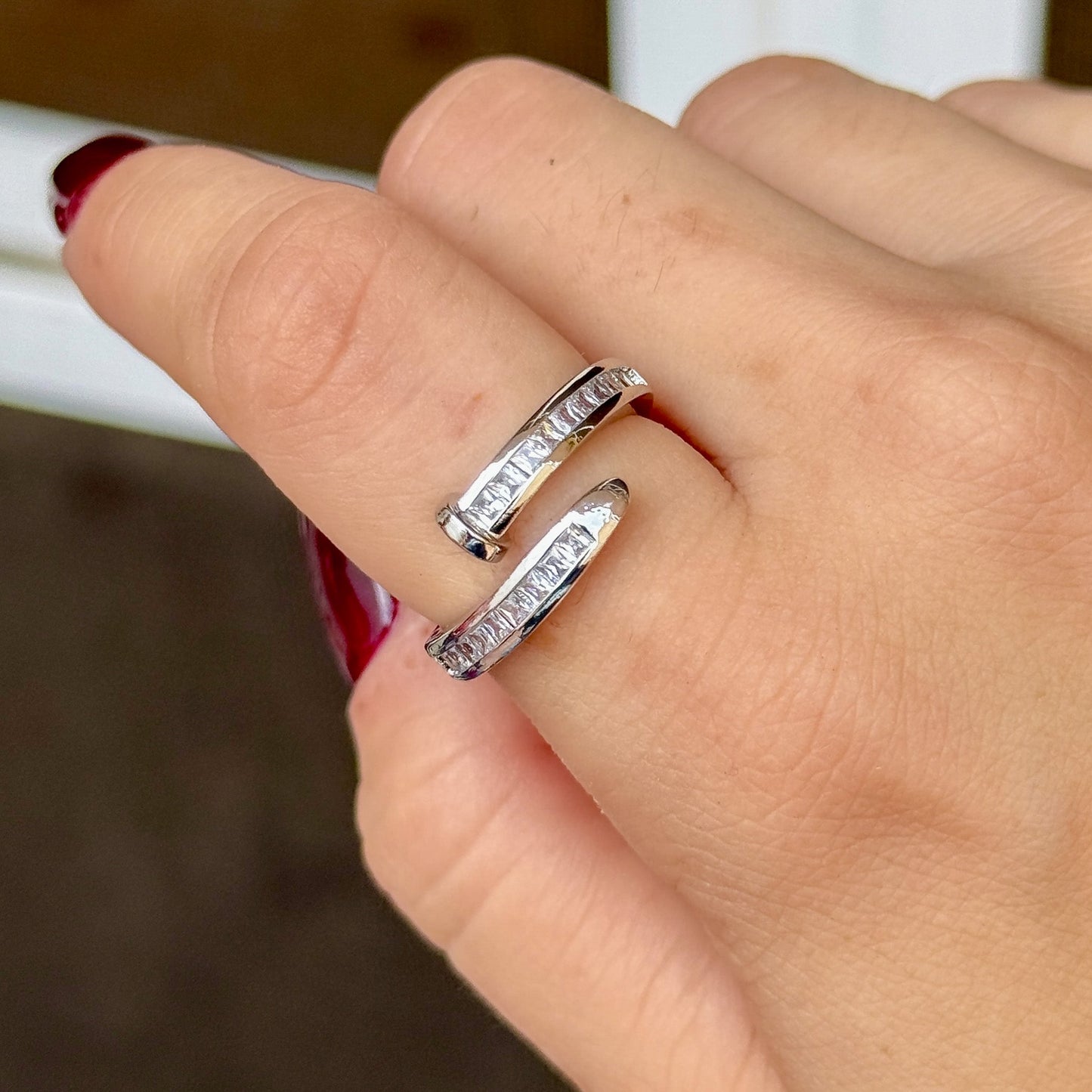 Anillo Zirconia Chapa 18K