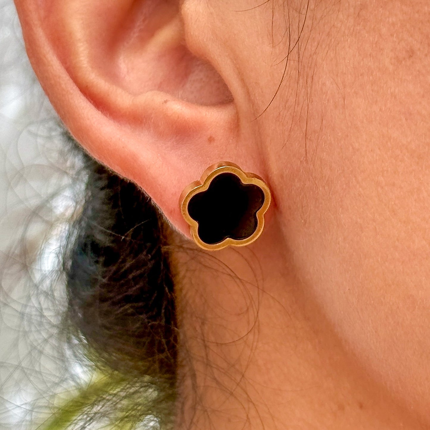 Aretes Flor Acero Inox 5552-55