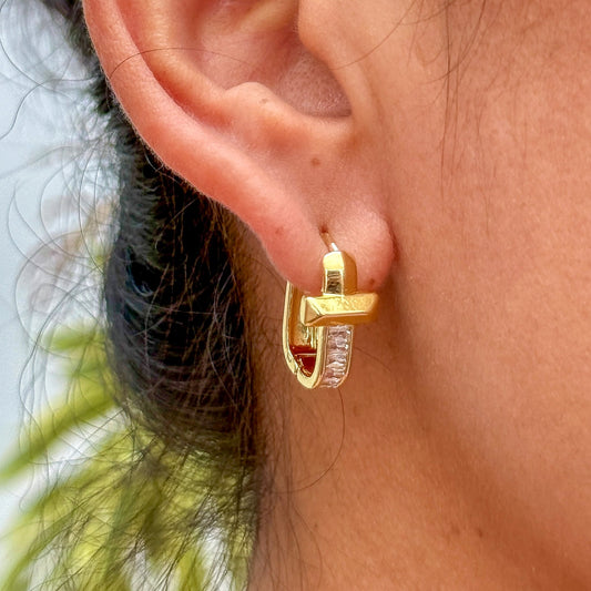 Aretes Premium Baño de Oro 5552-68