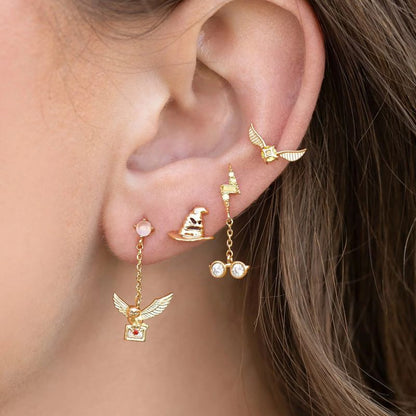 Set Aretes HP Chapado 14K 4287-12