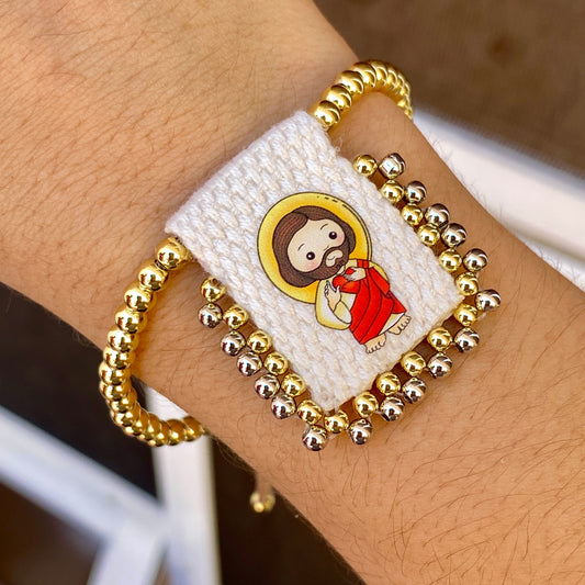 Pulsera Chapa De Oro 5597-8