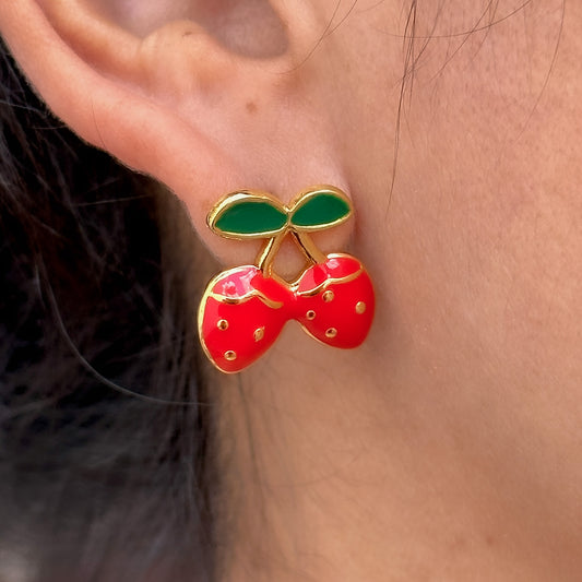 Aretes Chapa De Oro 5843-48