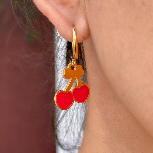 Aretes Chapa De Oro 5843-49