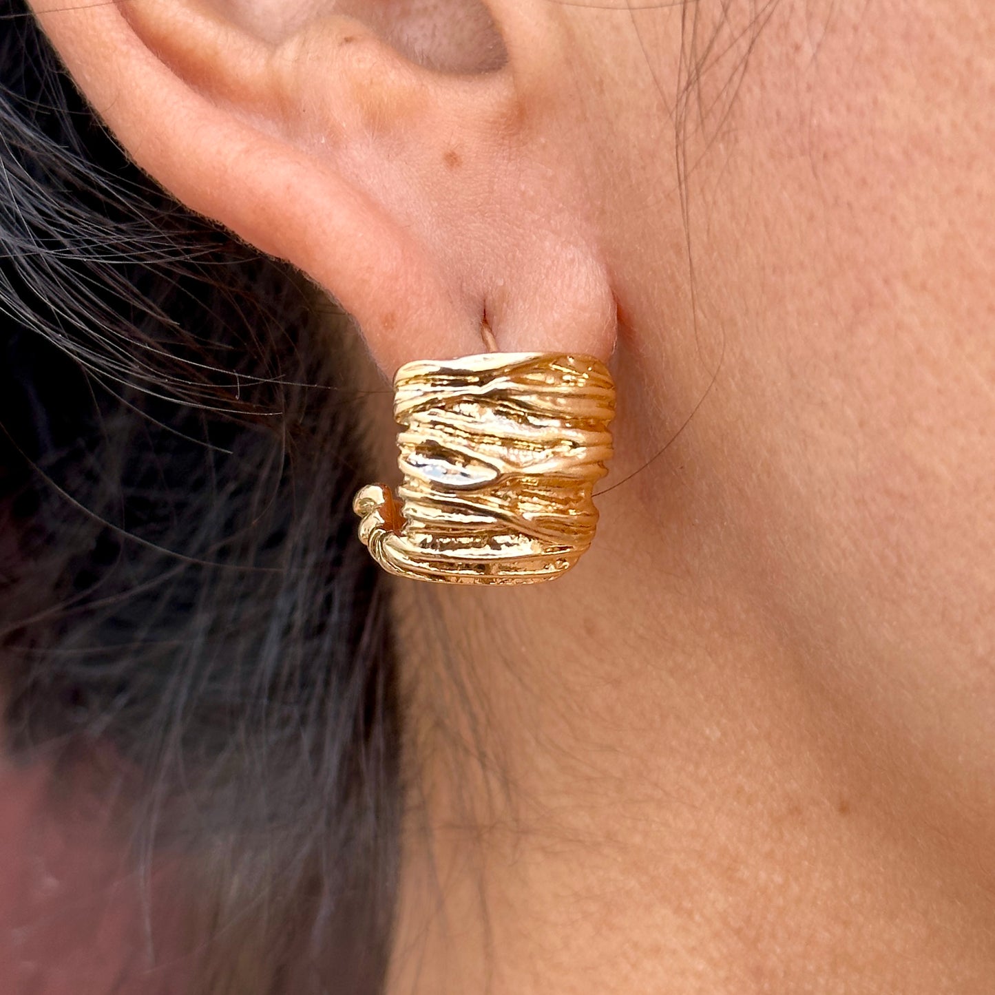 Aretes Chapa de Oro 5843-62