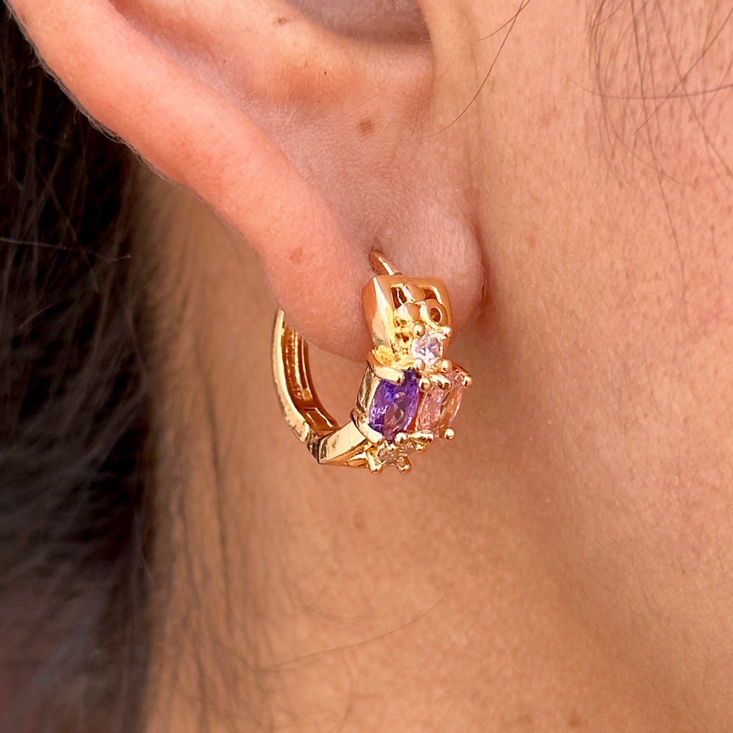 Aretes Chapa de Oro 5843-67