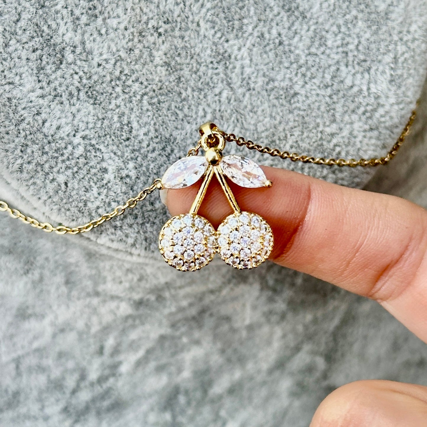 Collar Cereza Acero Inoxidable 5843-97