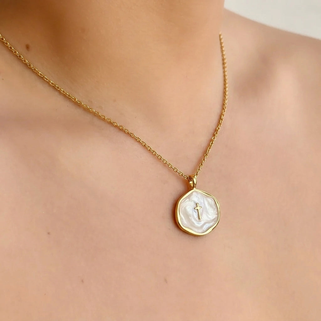 Collar Cruz Cadena Acero Inox 5898-29