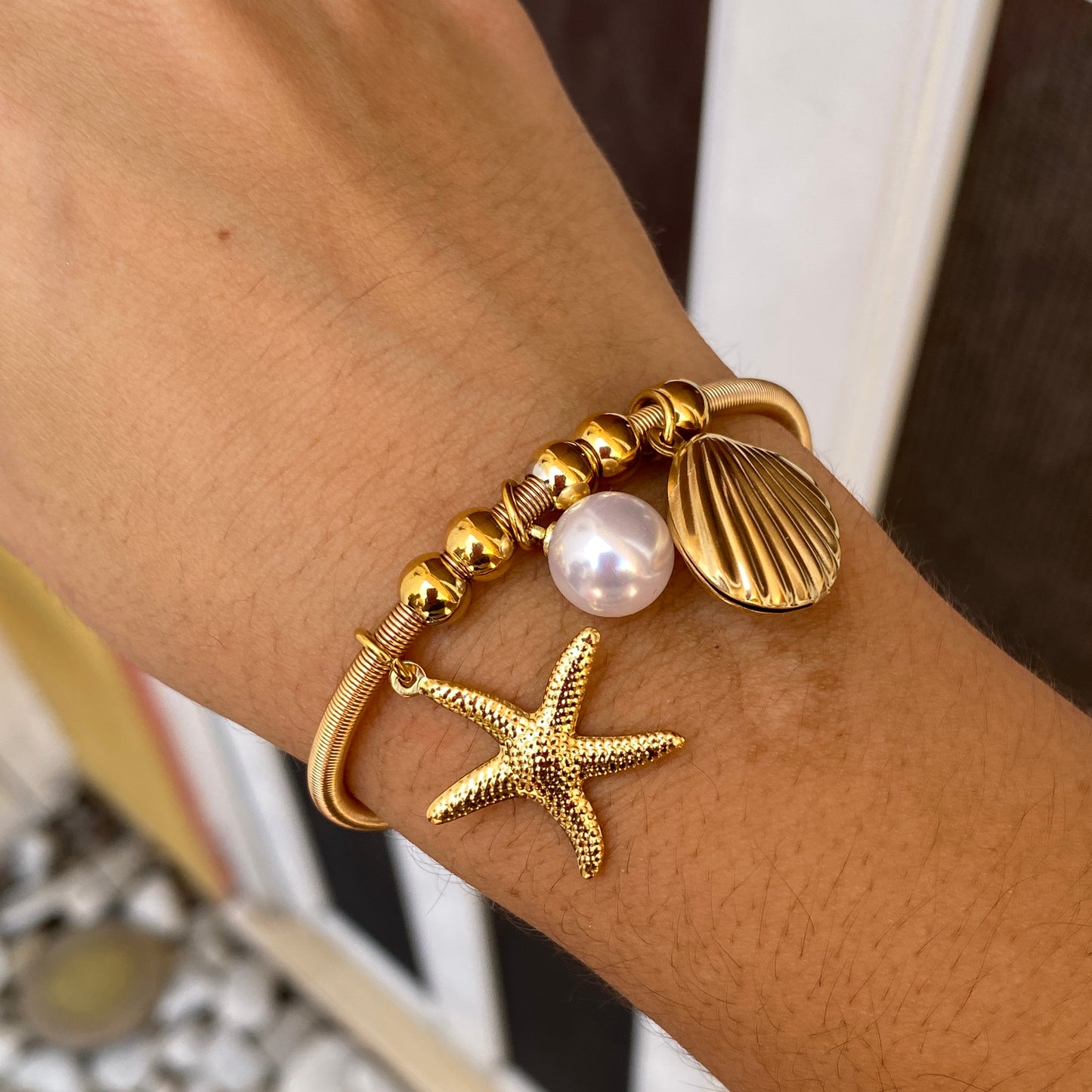 Pulsera Chapa De Oro 6175-13