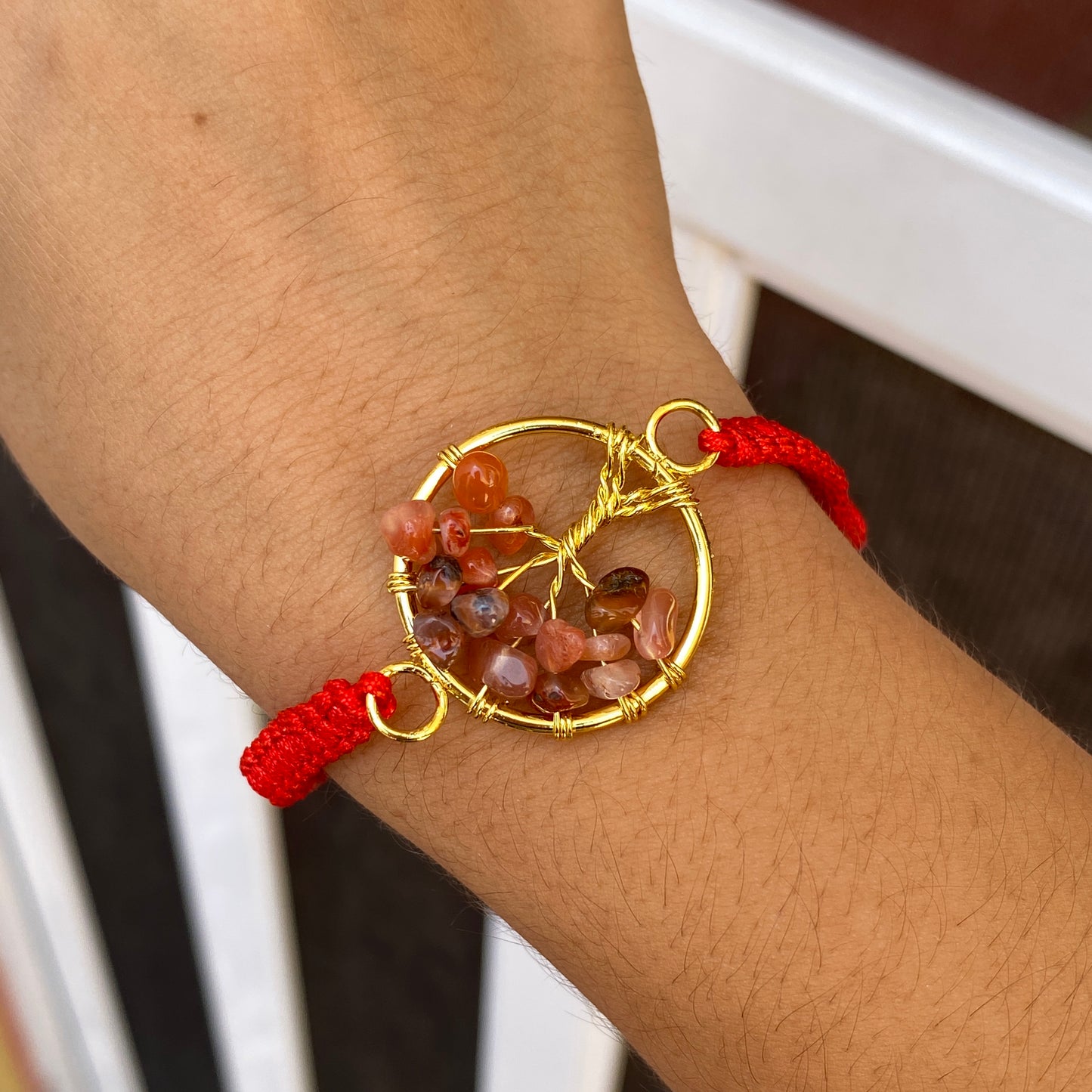 Pulsera Cristal + Chapa De Oro 6175-82