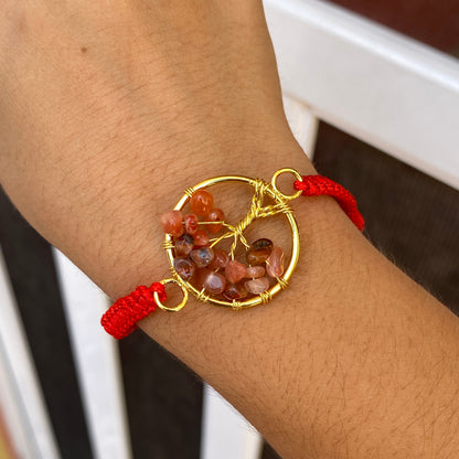 Pulsera Cristal + Chapa De Oro 6175-82