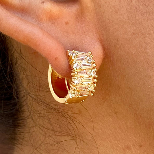 Aretes Chapa de Oro 7280-88