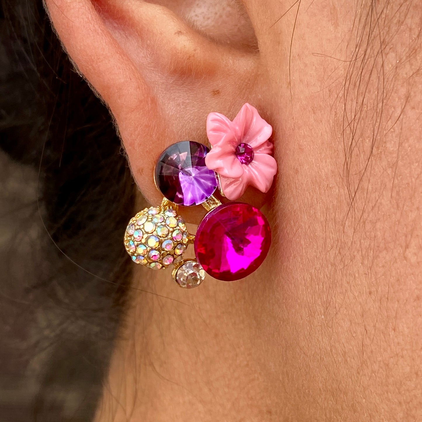 Aretes Chapa de Oro 7339-88