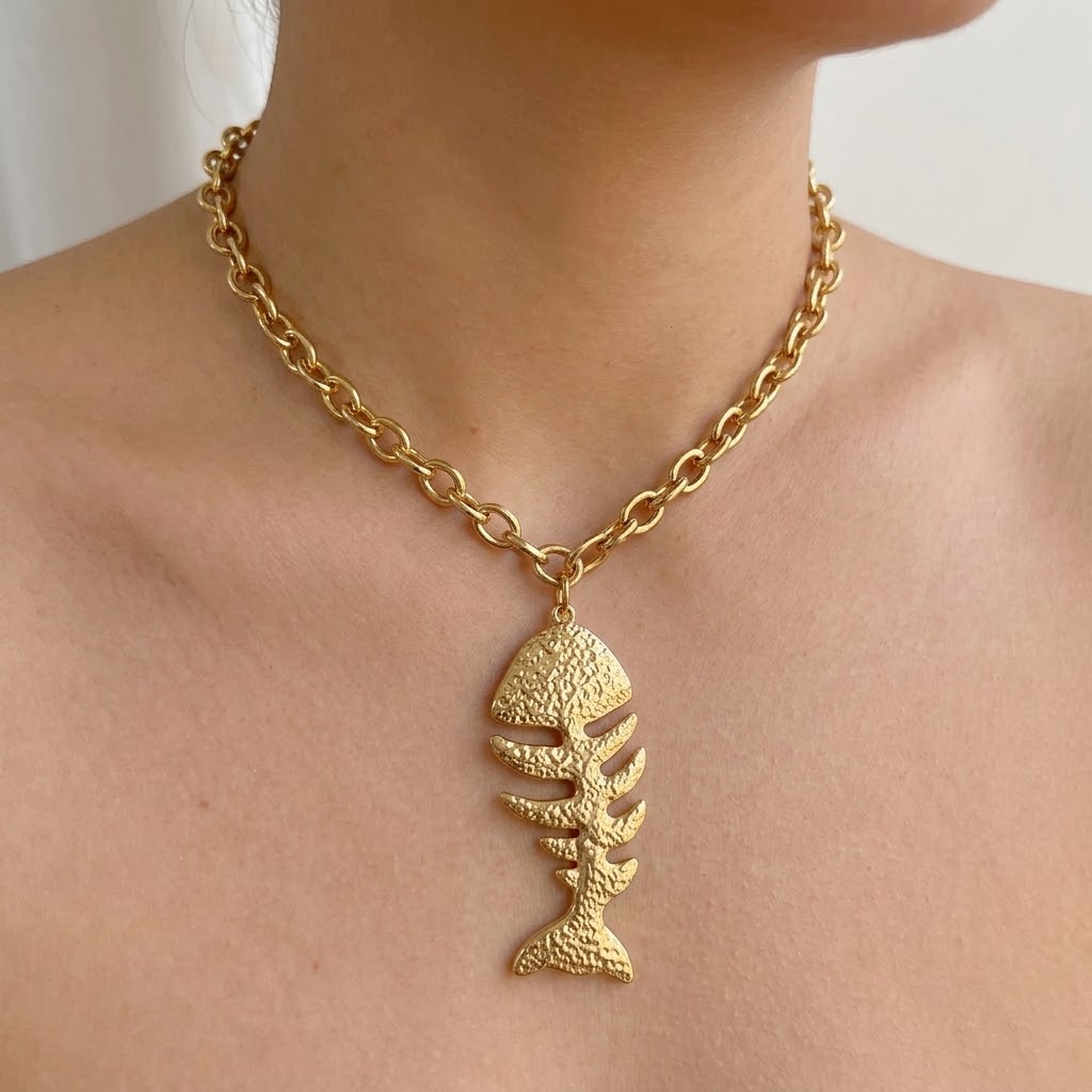 Collar Dije Pez Acero Inoxidable