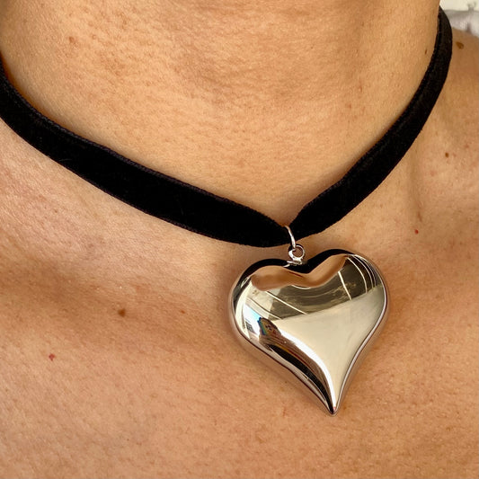 Collar Dije Corazon Acero Inoxidable 8017-8