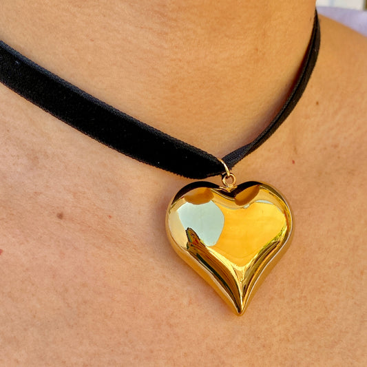 Collar Dije Corazon Acero Inoxidable 8017-9