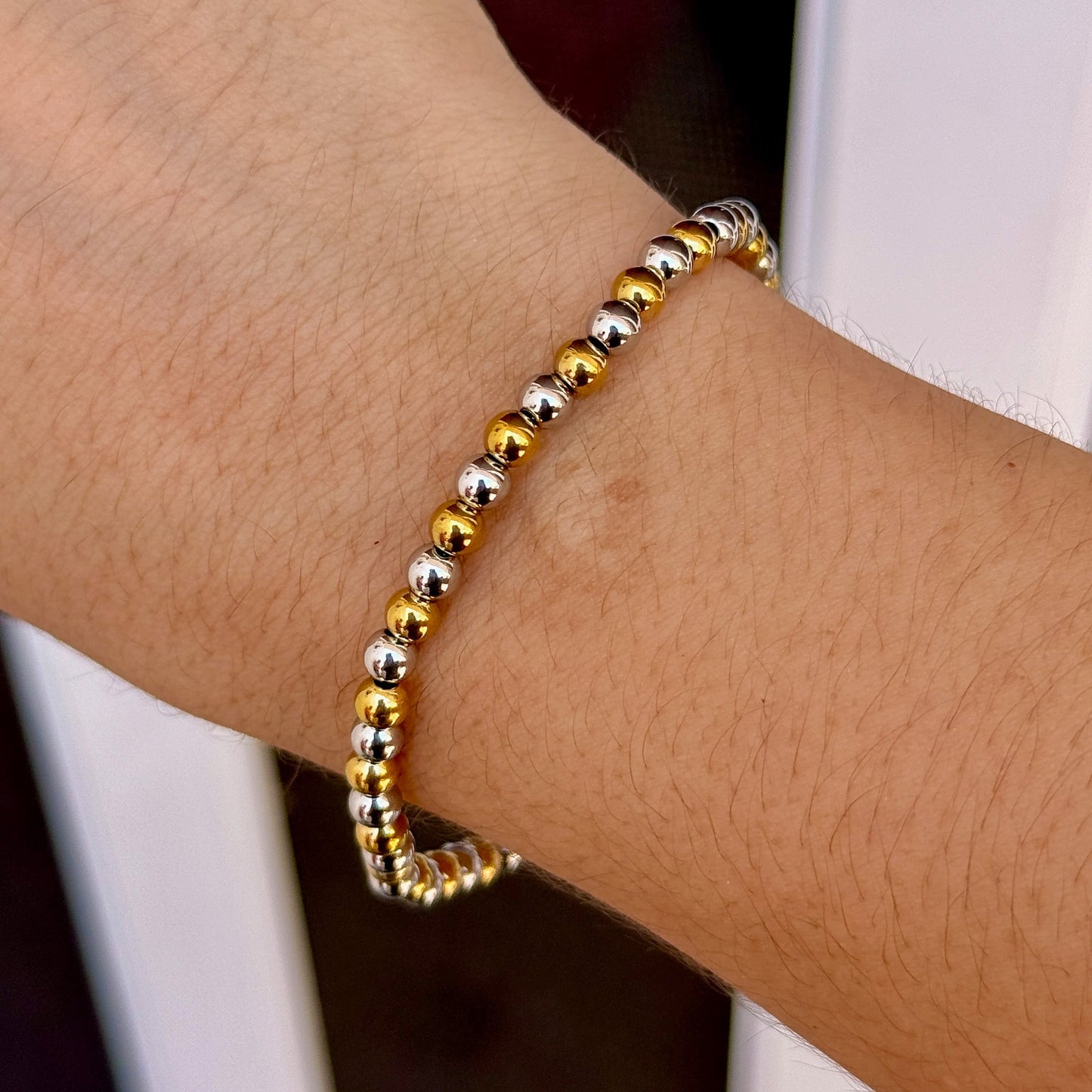 Pulsera Cuentas Multicolor Acero Inox 8096-27