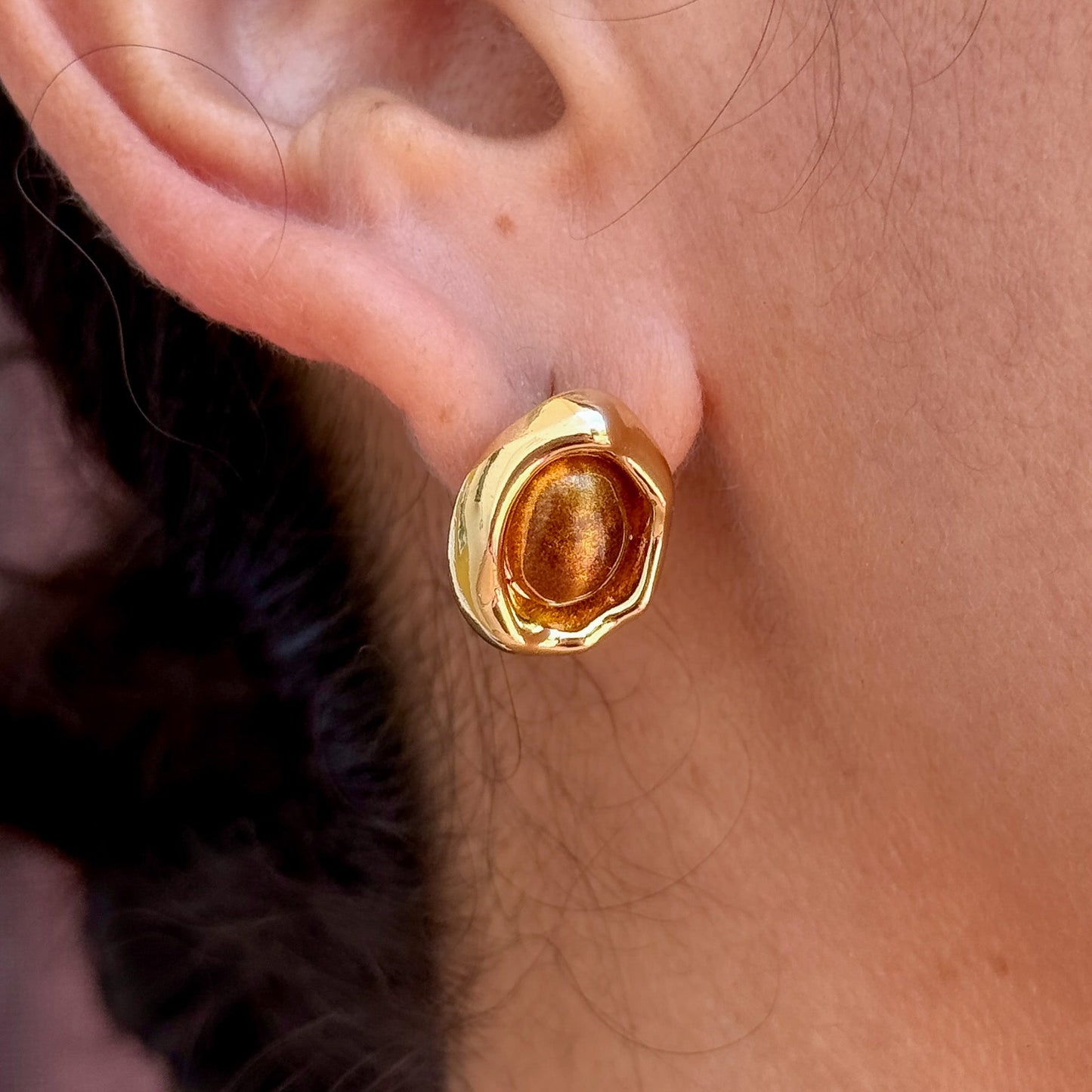 Aretes Geometricos Chapa 18K 8096-31