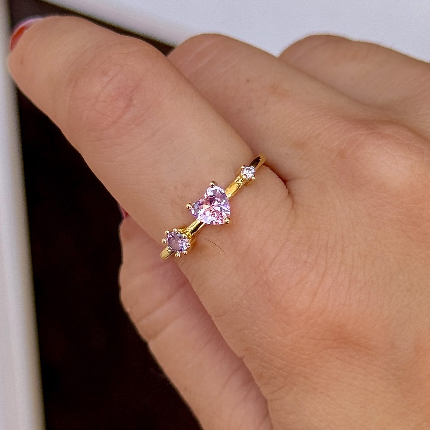 Anillo Mariposa Floral Chapa 18K 8096-33