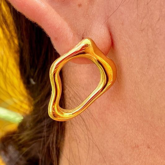 Aretes Geometricos Acero Inox 8096-42