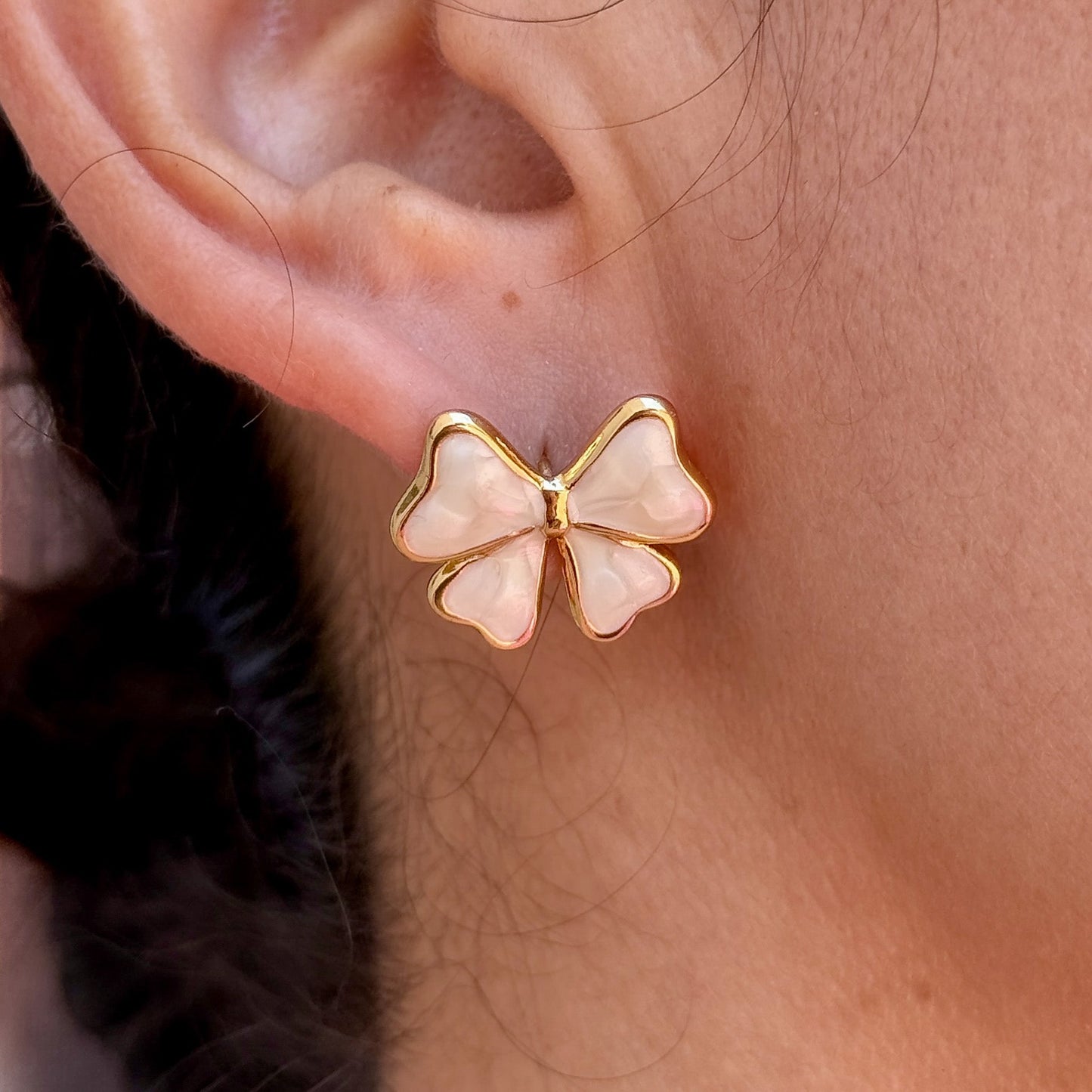 Aretes Estrella Lazo Acero 8096-49