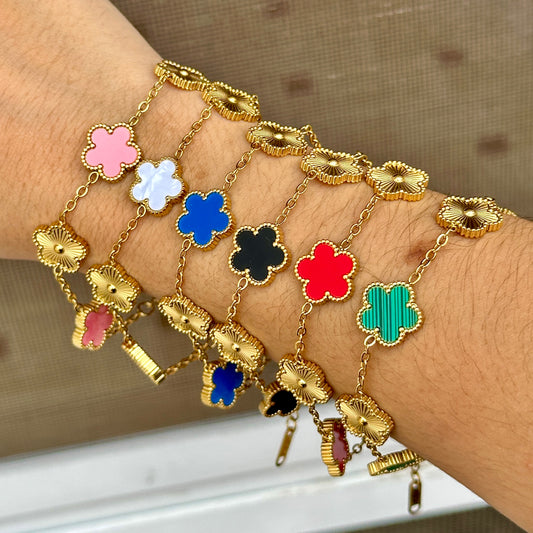 Pulsera Dupe Van Cleef Acero Inoxidable 8117-14