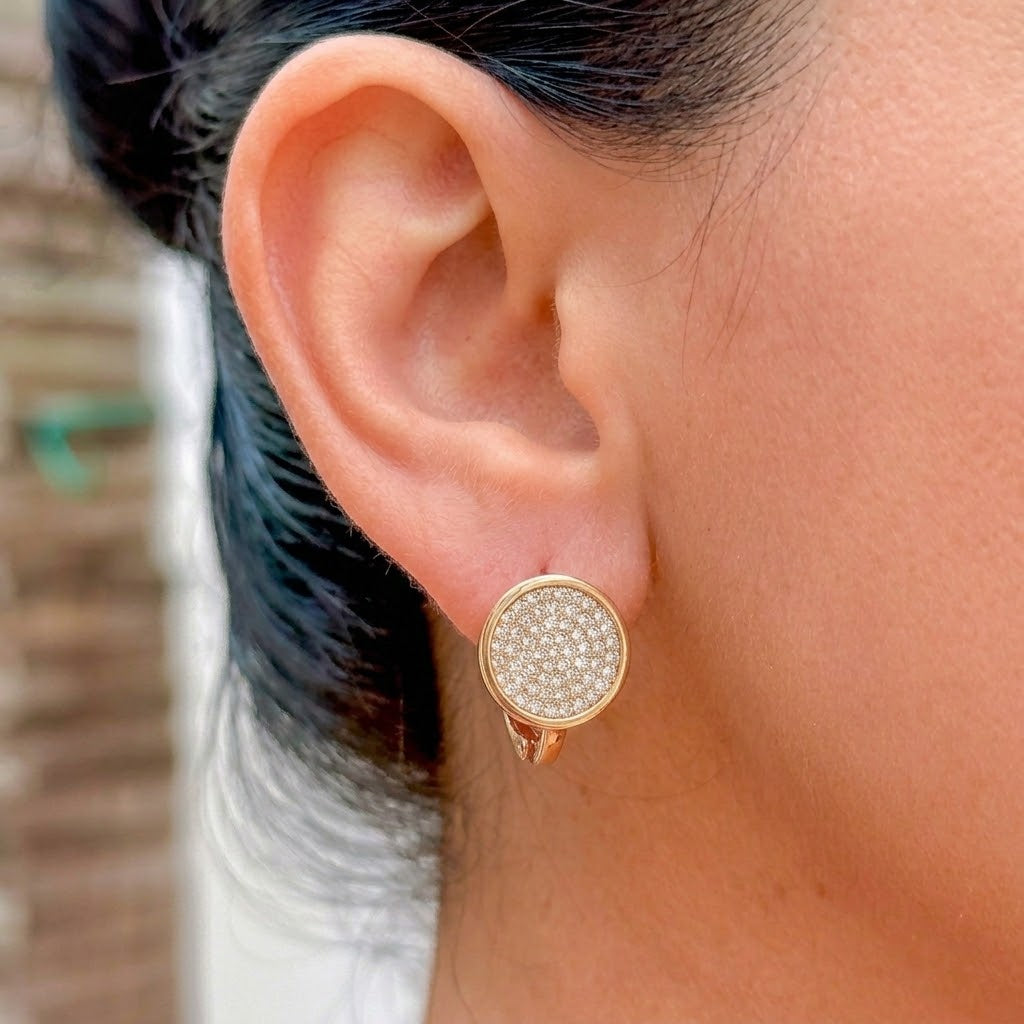 Aretes Chapa de Oro 8196-18